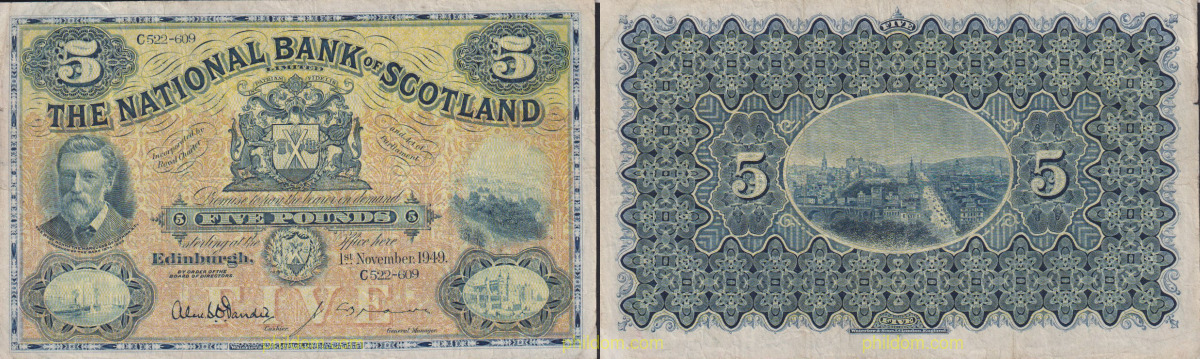 SCOTLAND 5 POUNDS 1949