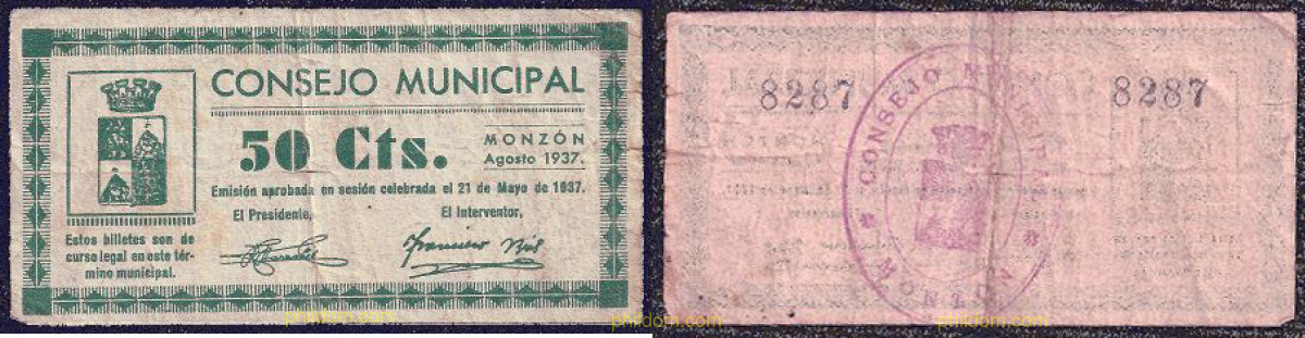 CONSEJO MUNICIPAL DE MONZON Fecha agosto 1937