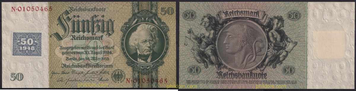 GERMANY 50 DEUTSCHE MARK 1948