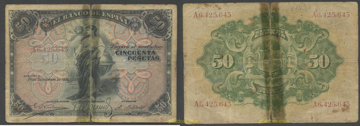 50 PESETAS ALFONSO XIII 1906