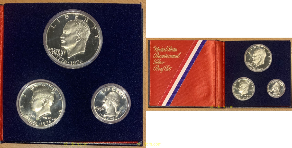 UNITED STATES BICENTENNIAL SILVER PROOF SET 1776-1976