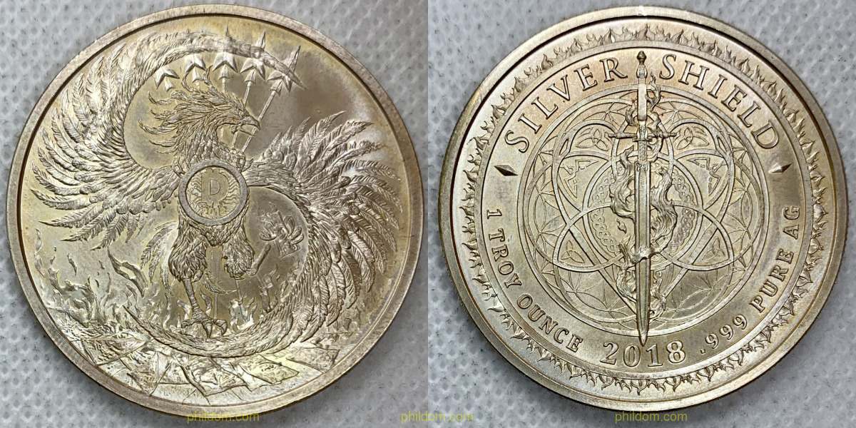 USA SILVER SHIELD 1 TROY OUNCE 2018 D
