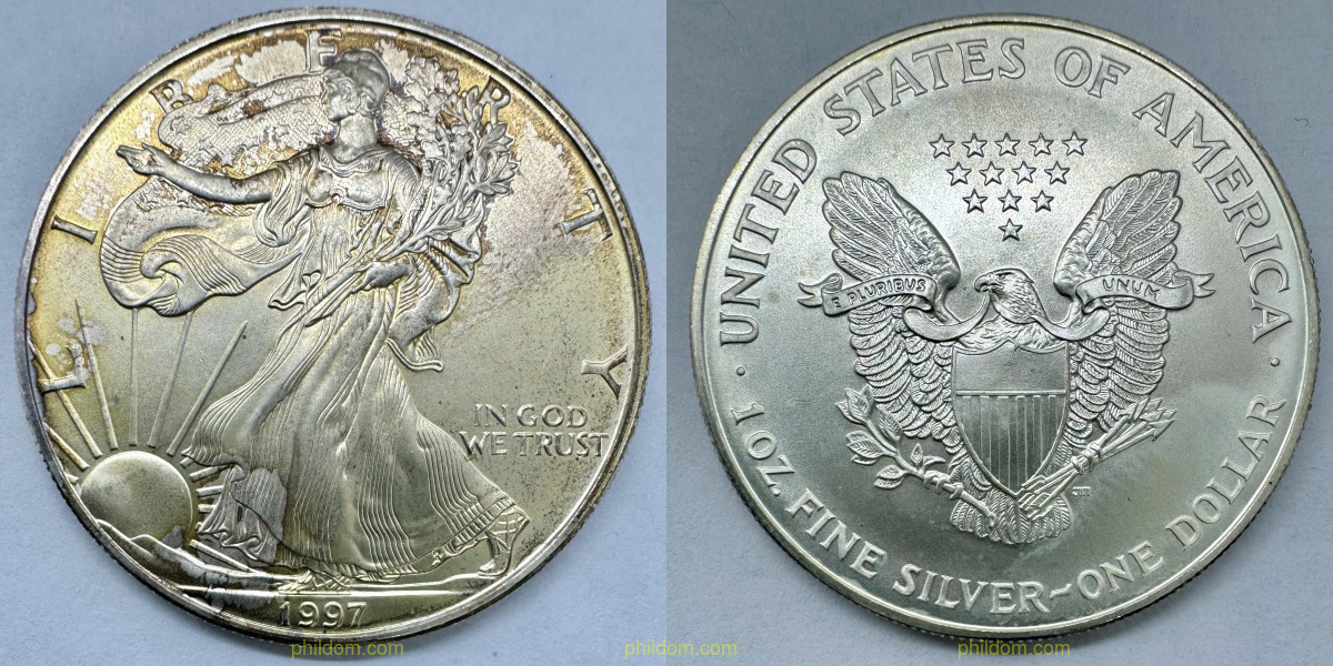 1 DOLLAR AMERICAN SILVER EAGLE 1997