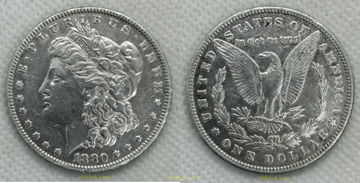 UNITED STATES MORGAN USA $1 DOLLAR 1880