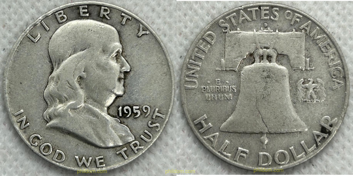 USA HALF DOLLAR 1959 1/2