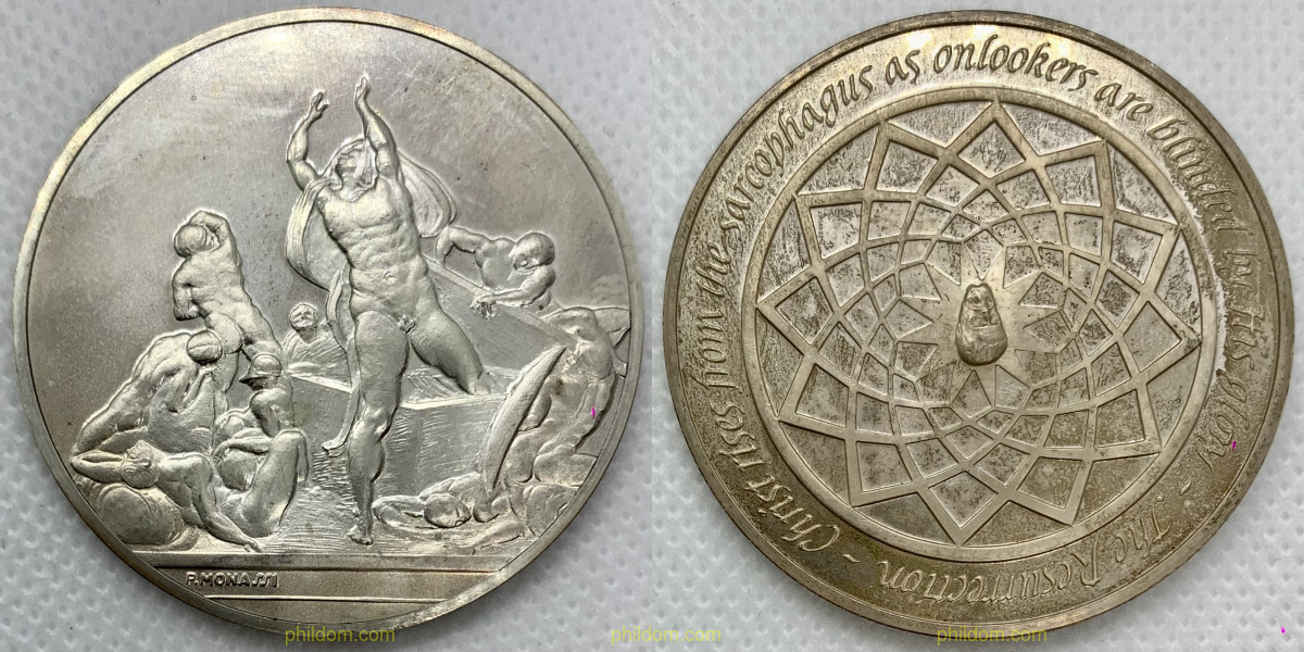 1975 ITALIA RESURRECTION MEDAL SILVER