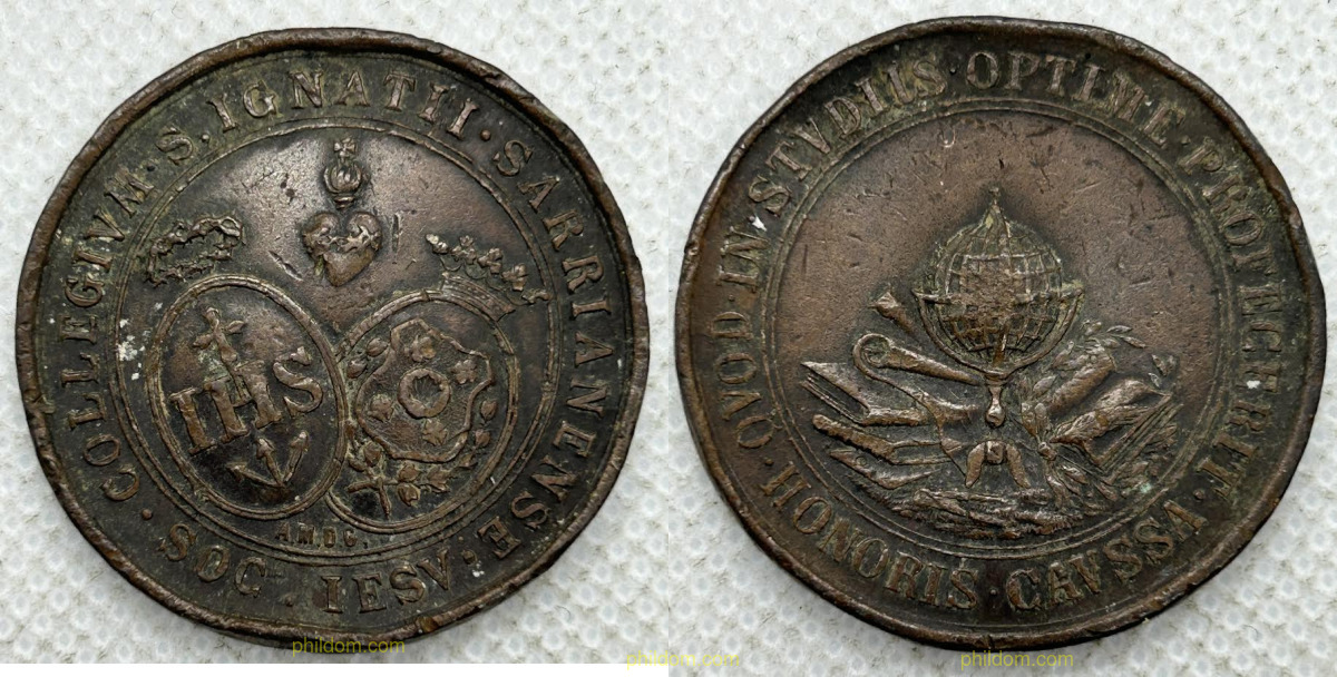 MEDALLA COLLEGIUM S.IGNATII SARRANENSE IESV