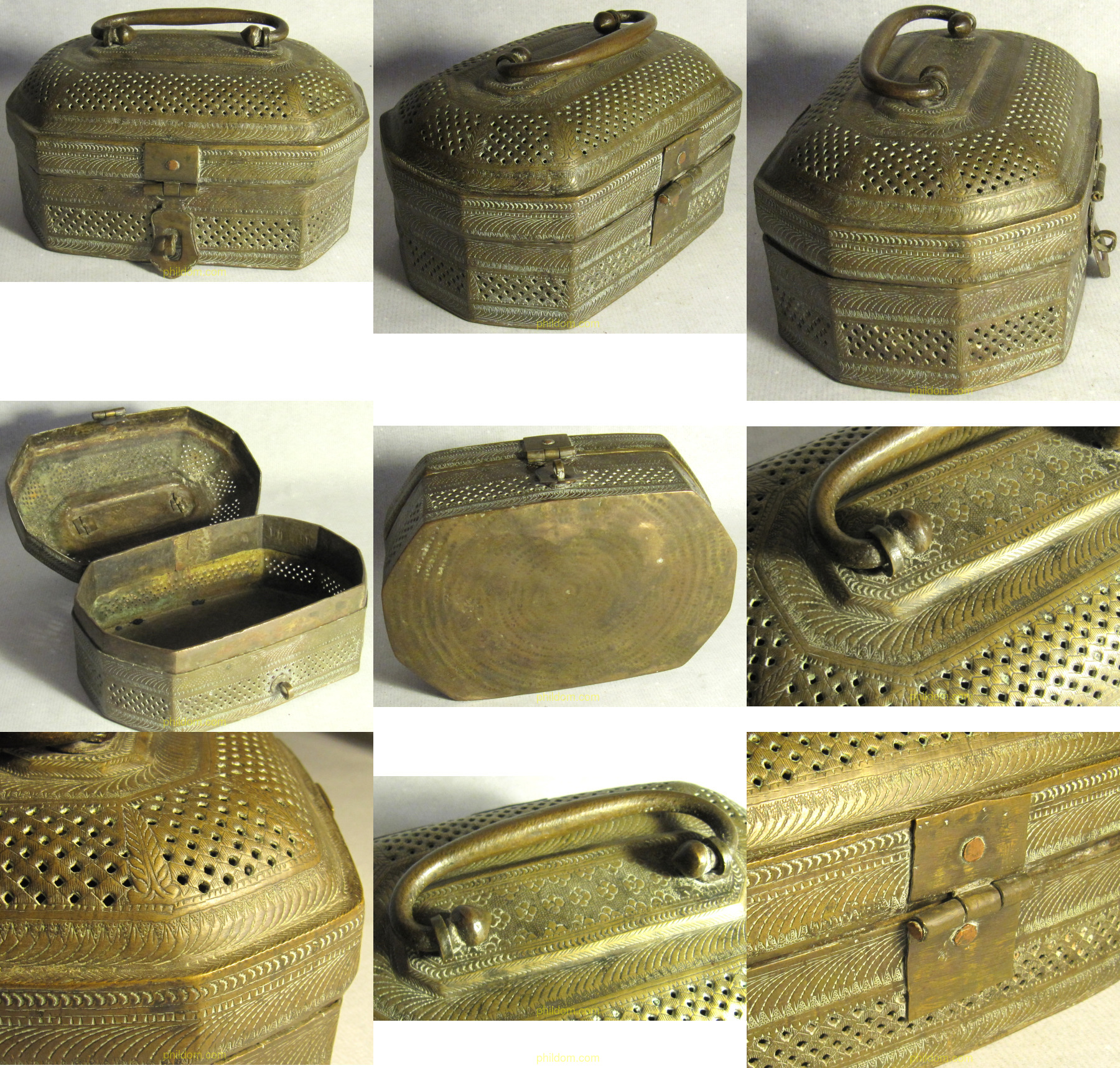 ANTIGUA CAJA METALICA DE GRILLOS