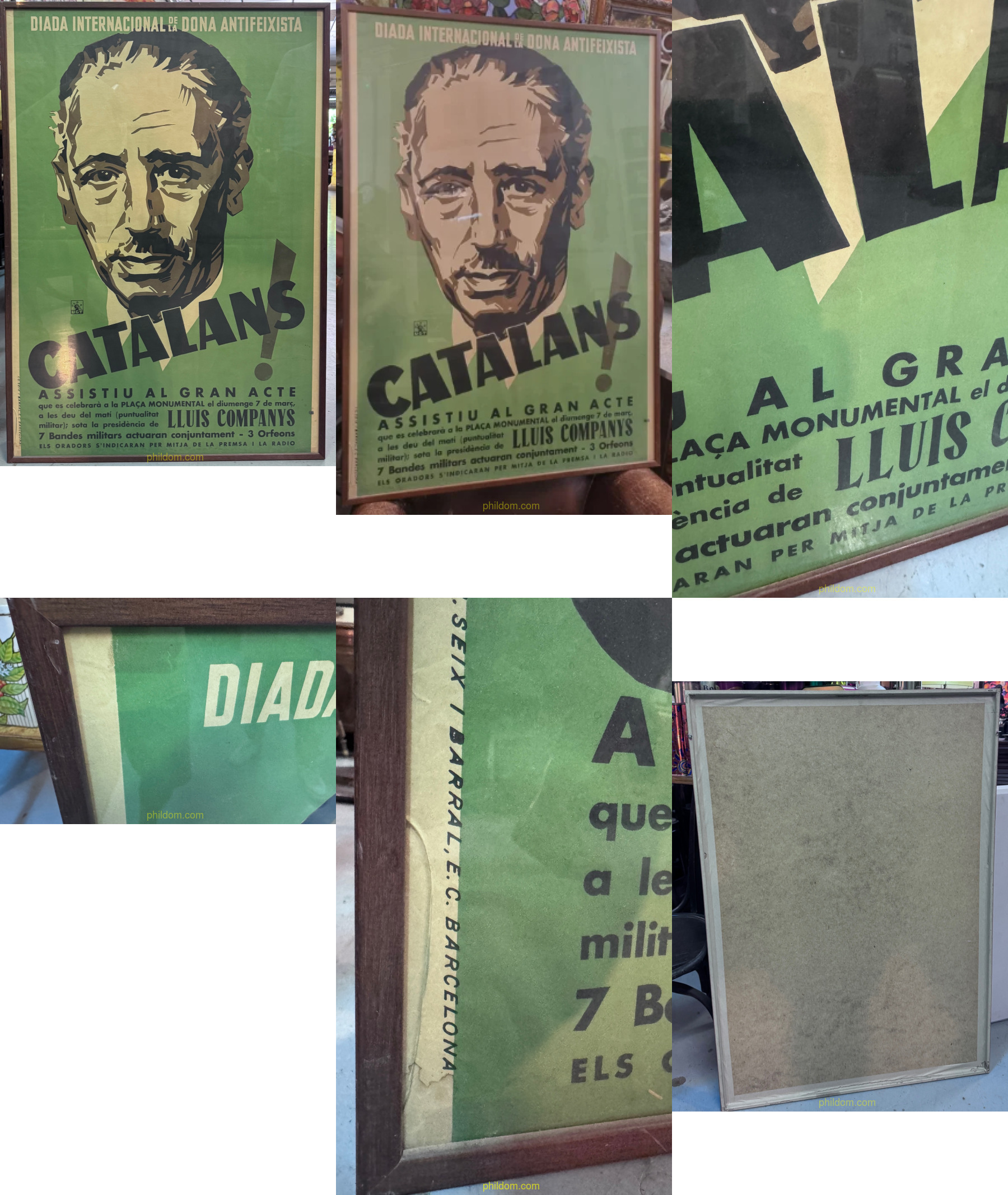 CARTEL LLUIS COMPANYS DIA DE LA DONA ANTIFEIXISTA